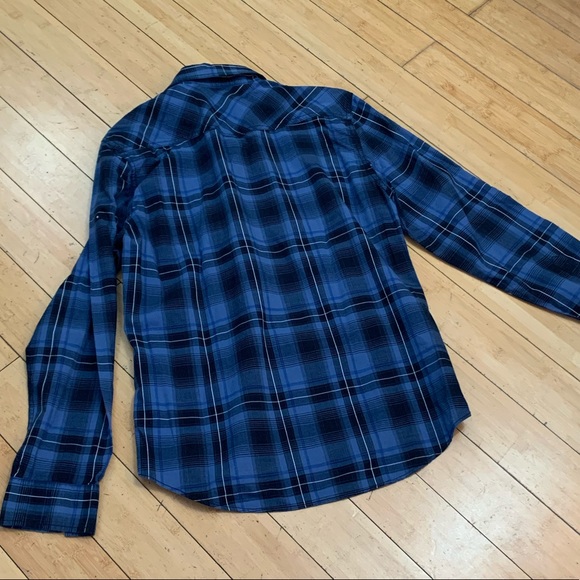 Blue Checkered Button Down - Picture 2 of 3
